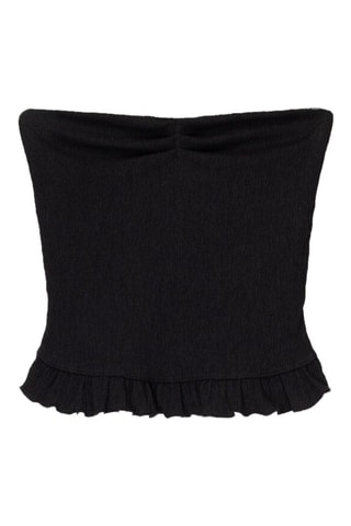 Top bustier - Negro