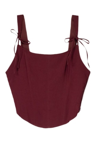 Crop top - Burdeos