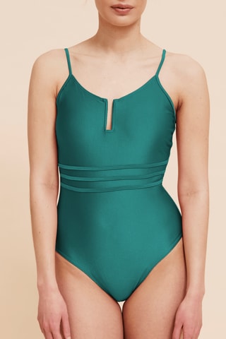 Maillot menstruel 1 pièce - Vert émeraude - Moyen - Sisters Republic