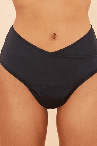 Culotte menstruelle taille haute - Noir - Moyen - Sisters Republic