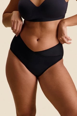 Culotte menstruelle taille haute - Noir - Moyen - Sisters Republic
