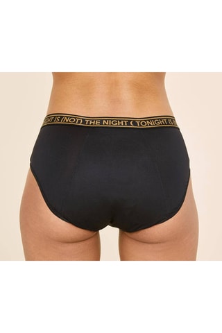 Culotte menstruelle en fibres de bambou - Flux normal à abondant - Noir - Léger - Sisters Republic