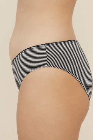 Culotte menstruelle - Flux normal à abondant - Noir et blanc - Moyen - Sisters Republic