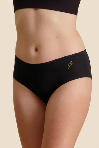 Culotte menstruelle en coton biologique - Noir - Abondant - Sisters Republic