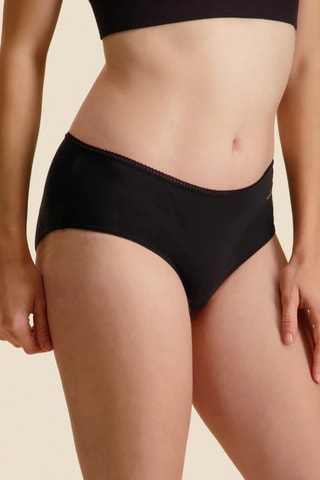 Culotte menstruelle en coton biologique - Noir - Abondant - Sisters Republic