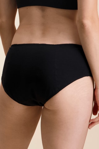 Culotte menstruelle en coton biologique - Noir - Abondant - Sisters Republic