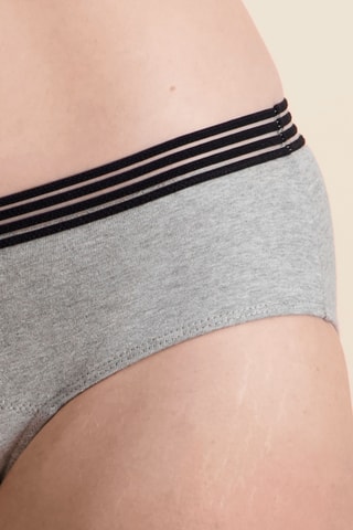 Culotte menstruelle en coton biologique - Gris - Léger - Sisters Republic