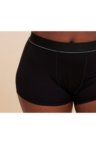 Panty menstruel en coton biologique - Flux important -  Noir - Moyen - Sisters Republic