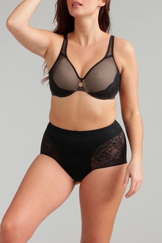 Slip Hoge Taille Expert In Silhouette - Zwart