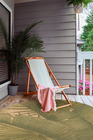 Tapis en vinyle Tropical Vert et beige