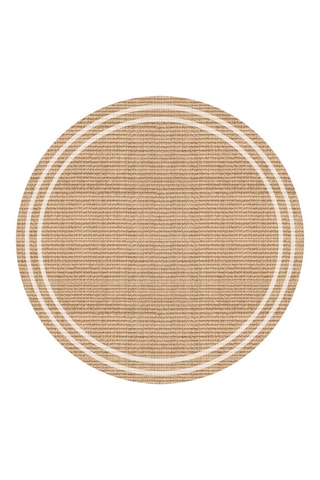Tappeto in vinile Agnan - Beige e bianco