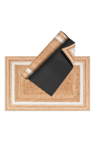 Tapis en vinyle Carthago Beige et blanc