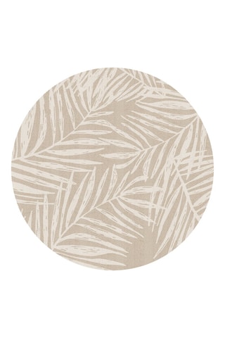 Tapis en vinyle Hojas Beige