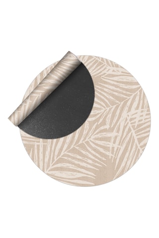 Tapis en vinyle Hojas Beige