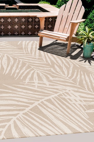 Tappeto in vinile Hojas - Beige