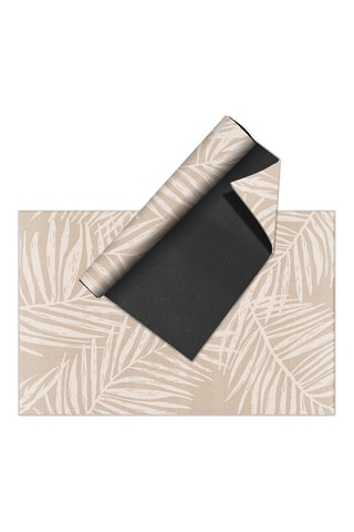 Tappeto in vinile Hojas - Beige