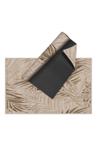 Tapis en vinyle Natural palmeras sepia - Beige