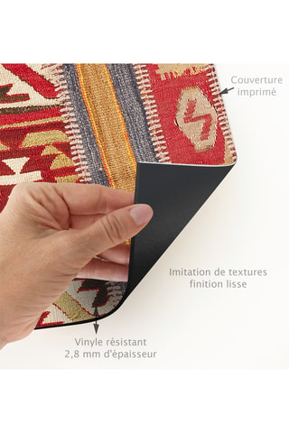 Tapis en vinyle Timicua Rouge