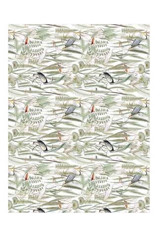 Tapis Aves en el paraíso - Vert