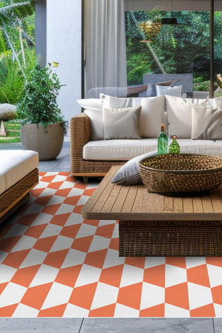 Tapis Hexa Terracotta - Terre cuite