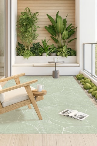 Tapis Hojas Verde - Vert