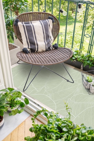 Tapis Hojas Verde - Vert
