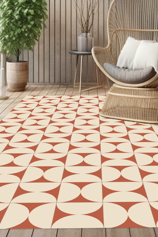 Tapis Retro Terracota - Terre cuite