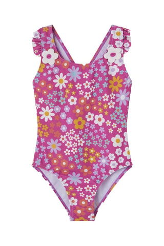 Costume intero - Fucsia - Arancione, viola e rosa