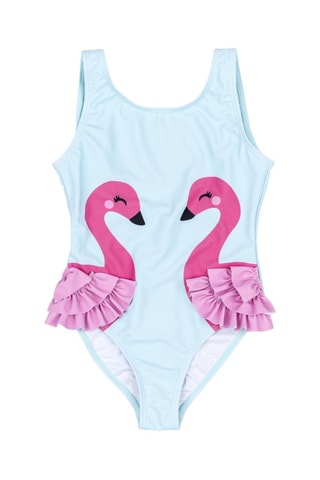 Costume intero - Celeste - Blu e rosa
