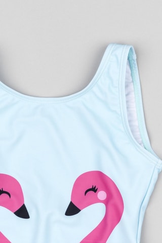 Costume intero - Celeste - Blu e rosa