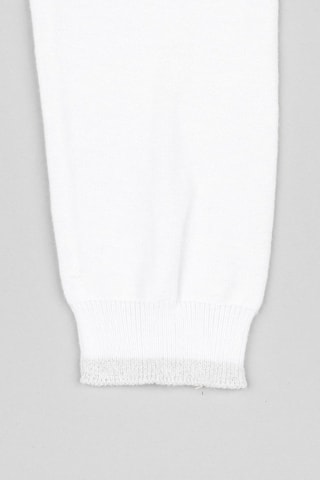 Cardigan - Bianco - Bianco e grigio