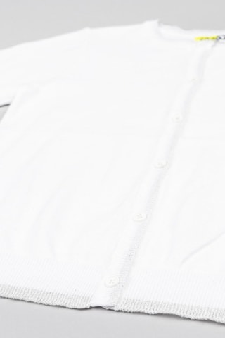 Cardigan - Bianco - Bianco e grigio