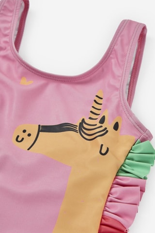 Costume intero - Rosa - Verde, giallo e rosa