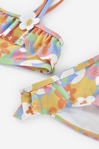 Bikini - Celeste e arancione - Blu, giallo e arancione
