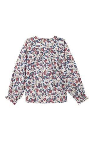 Blusa - Bianco, blu e rosso