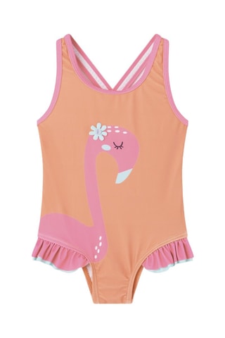 Costume intero - Arancione - Arancione e rosa