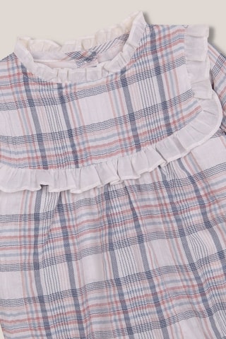 Camicia a body - Bianco e viola