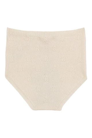 Bloomer in lana e cashmere. - Bianco