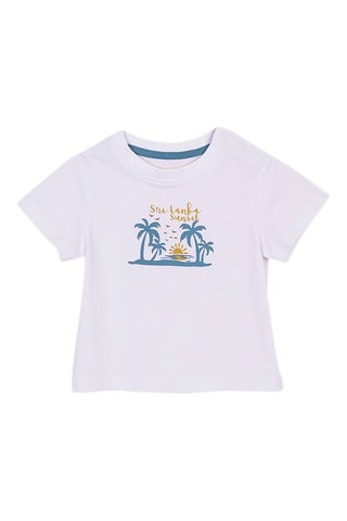 T-shirt - Bianco e blu