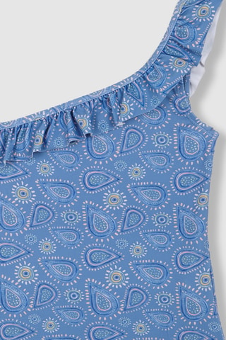 Costume intero asimmetrico - Blu