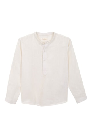 Camicia in lino - Bianco