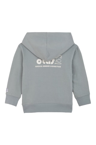 Felpa in pile con cappuccio - Blu