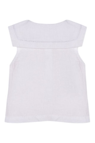 Blusa in lino - Bianco