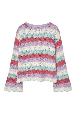 Maglia - Fucsia - Verde, viola e rosa