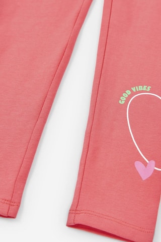 Leggings - Arancione - Verde, arancione e rosa