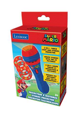 Projecteur à histoires et lampe torche Super Mario - Dès 3 ans