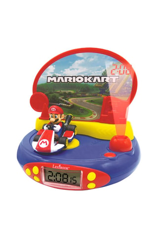 Réveil projecteur avec sons Mario Kart - Bleu
