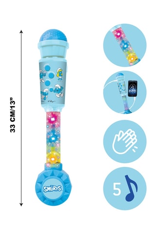 Microphone lumineux Schtroumpfs - Dès 4 ans
