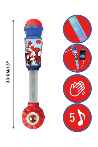 Microphone lumineux Spiderman - Dès 4 ans