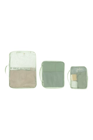 6 sets d'organiseurs de voyage - Vert clair - 29,5 x 40 x 7 cm